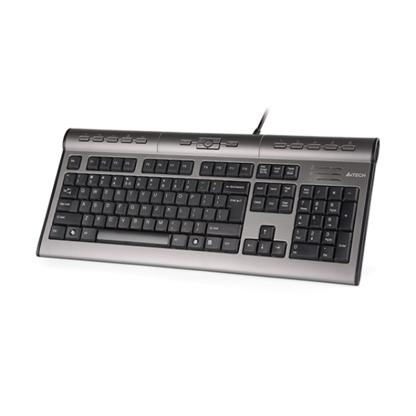 კლავიატურა A4Tech KL-7MUU X-SLIM MULTIMEDIA KEYBOARD USB SILVER 