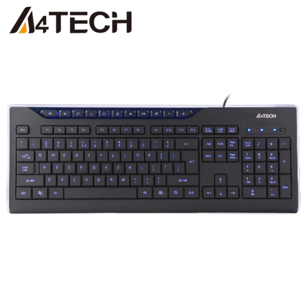 კლავიატურა A4Tech KD-800L X-SLIM LED LIGHTING KEYBOARD USB BLUE