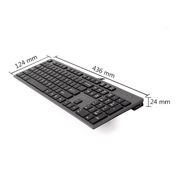 კლავიატურა A4Tech KV-300H X-KEY LSOLATION KEYBOARD USB GREY 