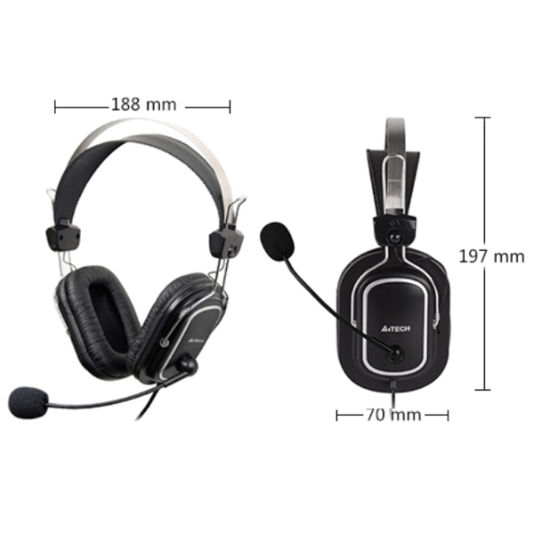 ყურსასმენი A4Tech HS-50 HEADSET BLACK