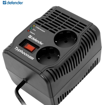 ძაბვის რეგულატორი Automatic Voltage Regulator Defender AVR Typhoon 1000 320W 2 outlets