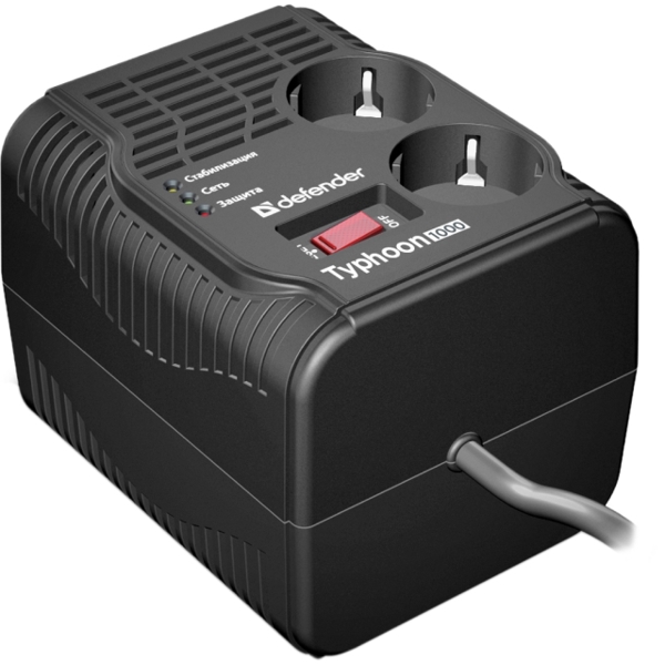 Automatic Voltage Regulator Defender AVR Typhoon 1000 320W 2 outlets