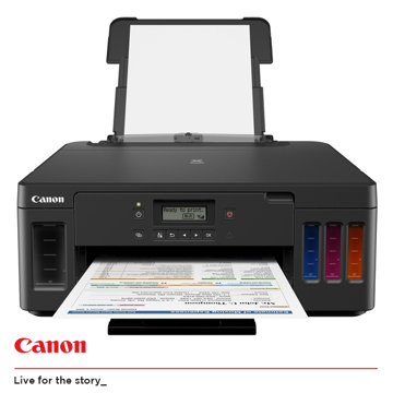 მრავალფუნქციური - ფერადი პრინტერი Canon MFP PIXMA G5040 An efficient multi-functional printer 4800x1200dpi Scan:600x1200dp Wi-Fi / ETHERNET RJ-45 / Access Point Mode / Duplex /Auto 2-Sided Printing / 350-sheet capacity Black:18 000pages Colour:7000 pages - color Black 