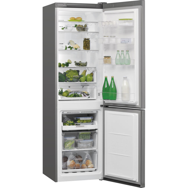 მაცივარი Whirlpool W7 911O OX Combined Fridge-Freezer 368 L, Silver