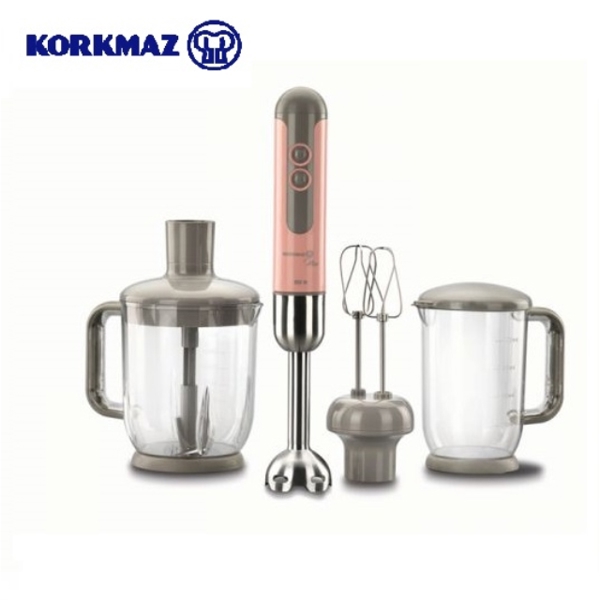 ბლენდერი ვარდისფერი კრებული Korkmaz A447 hand Blender Set/Pink