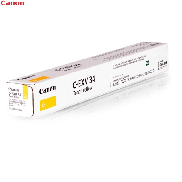 ტონერი CANON Toner CEXV34 Yellow