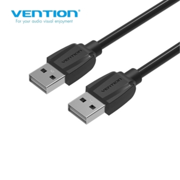 სადენი VENTION VAS A43 B200 USB2.0 A Male to A Male Cable 2M Black