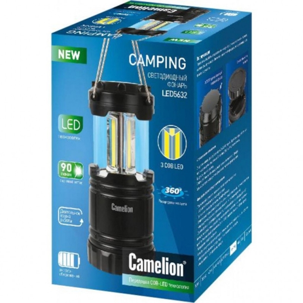 ფანარი CAMELION LED5632 IP20 90 lum 3 x AAA