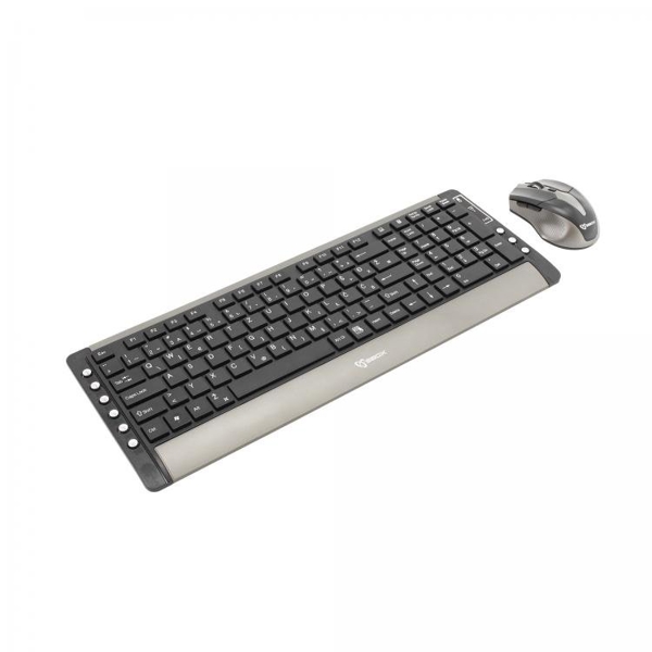 კლავიატურა + მაუსი SBOX WKM-26 Wireless Keyboard And Mouse Combo Gray