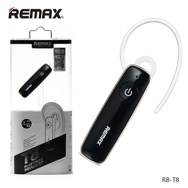 ყურსასმენი REMAX Bluetooth Earphone RB T8 Black