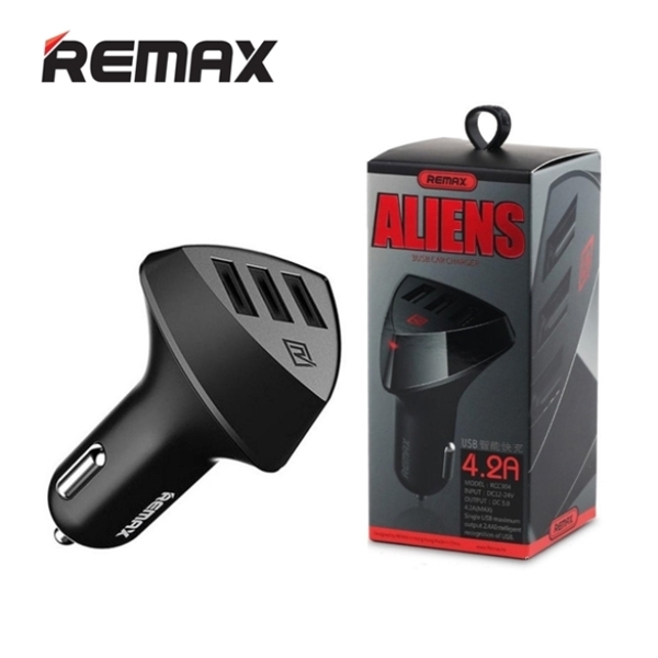 მანქანის დამტენი REMAX RCC 304 Alien 3USB Car Charger Black