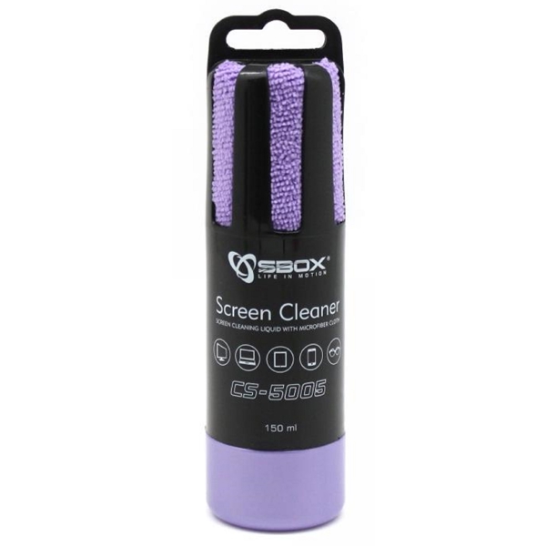 მონიტორის საწმენდი SBOX CS-5005U, 150ML, Purple