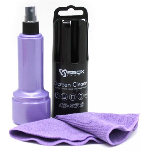 მონიტორის საწმენდი SBOX CS-5005U, 150ML, Purple