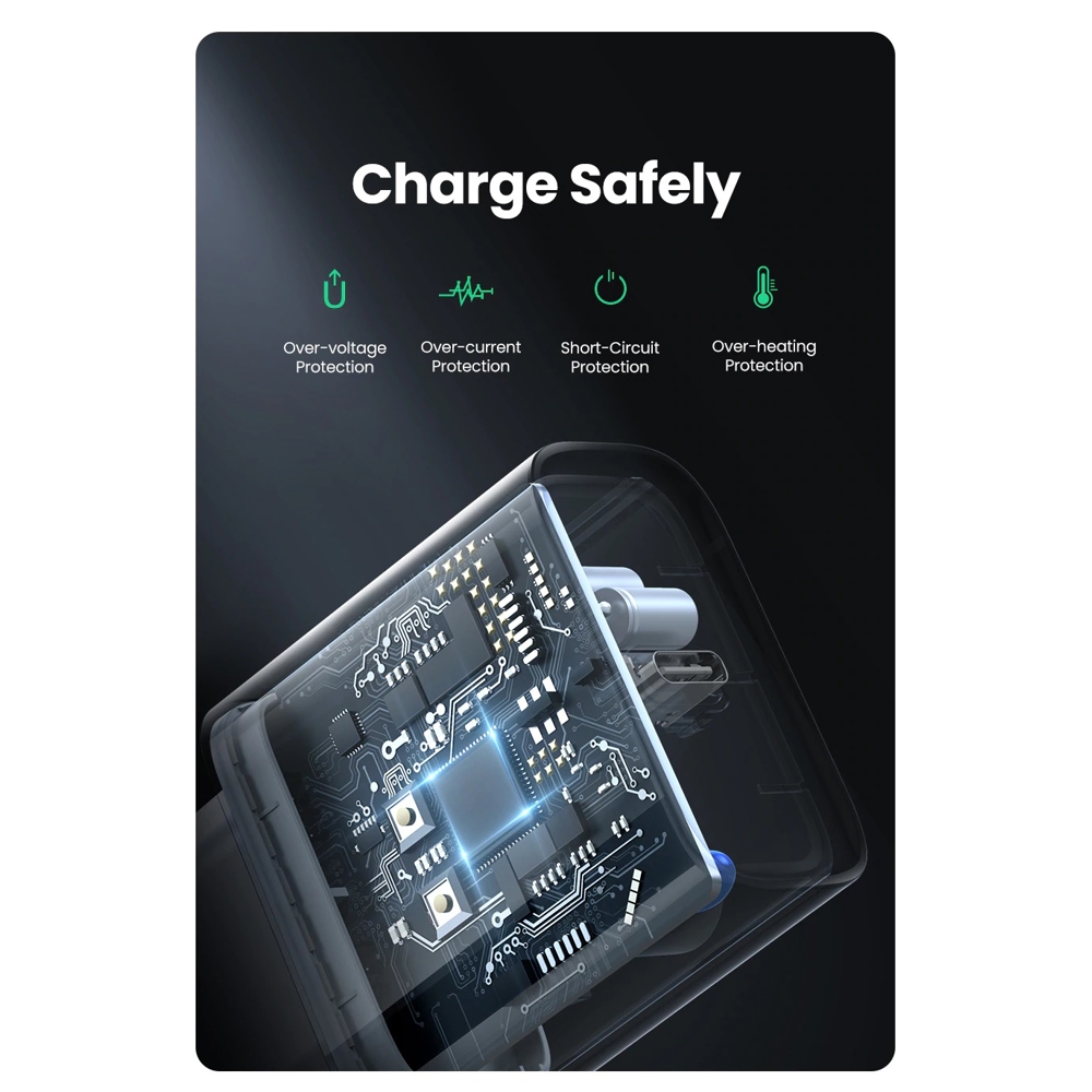 UGREEN CD137 (60450), 20W, Single port, Type-c, White