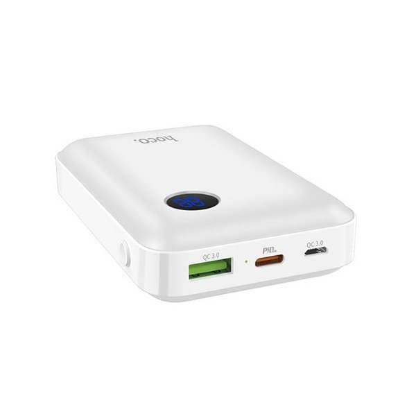 პორტატული დამტენი HOCO J44 PD+QC3.0 Mobile Power Bank 10000mAh White