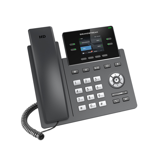 Grandstream GRP2612W, Carrier-Grade IP Phones, 2+2  line keys, 2 SIP accounts, 16 Digital BLF and Speed Dial keys, HD, Wi-Fi