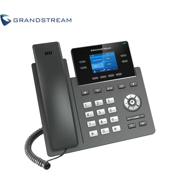 GRANDSTREAM GRP2612P IP-Phone PoE: 2 SIP 4 line keys Up to 16 digital BLF Keys w/o power