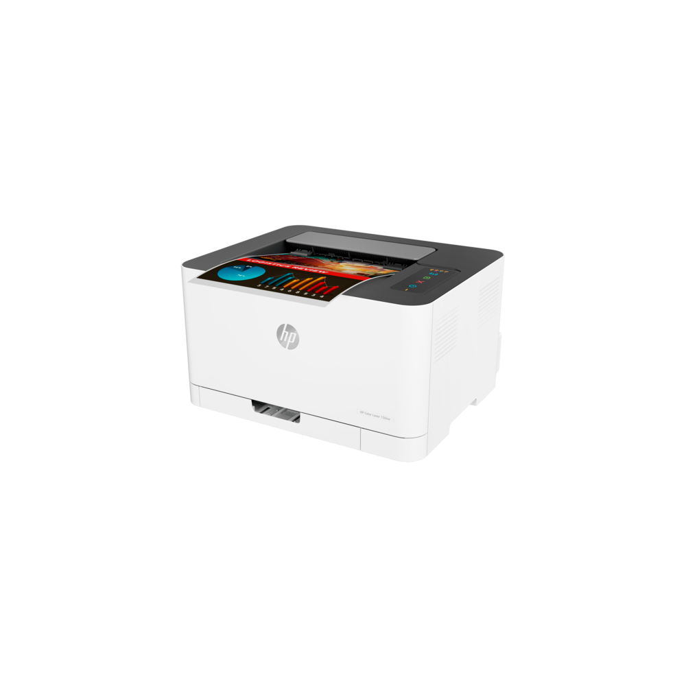 HP 4ZB95A Color Laser 150nw Printer A4, LED, Wi-Fi, BT, White 