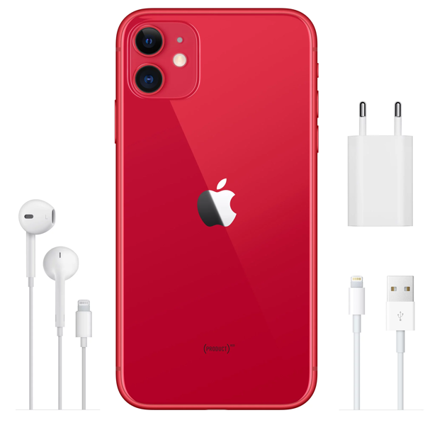 მობილური ტელეფონი Apple A2221 iPhone 11 4GB, 128GB Red