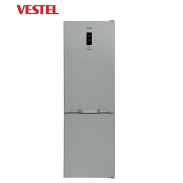 მაცივარი VESTEL NFC350EX inox ეკრანით