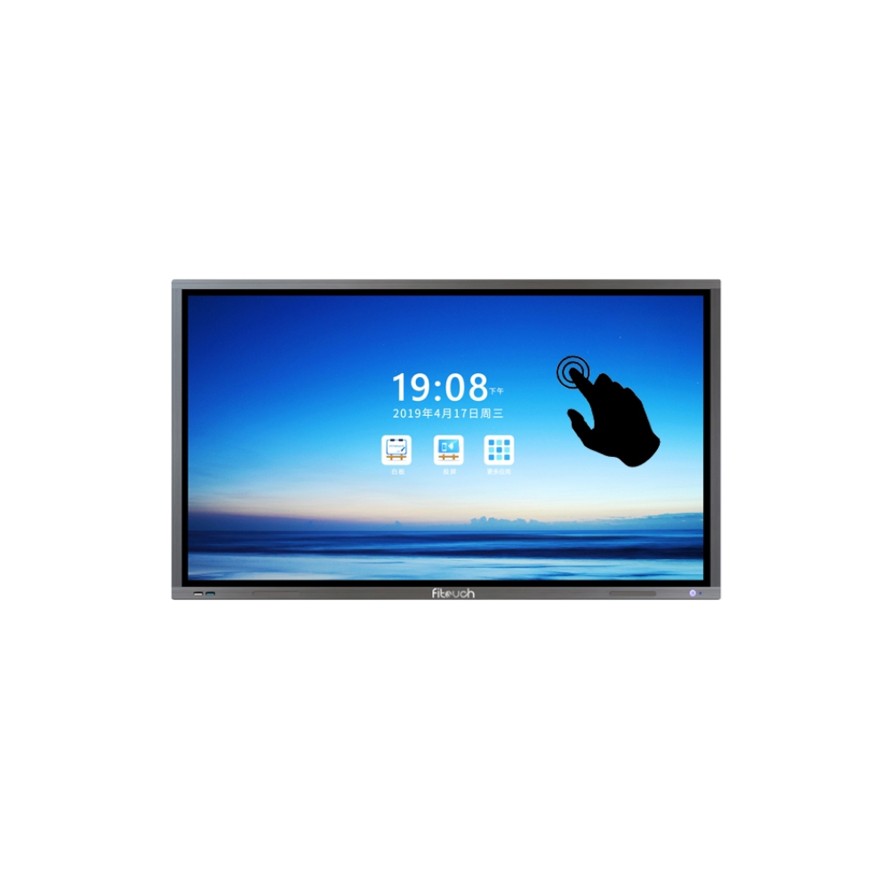 ინტერაქტიული ეკრანი, სმარტ ეკრანი Fitouch TVI75H8A Interactive flat panel Diagonal 75inch Brightness 350cd/㎡ Resolution 3840（H) X 2160(V) RJ45 Android
