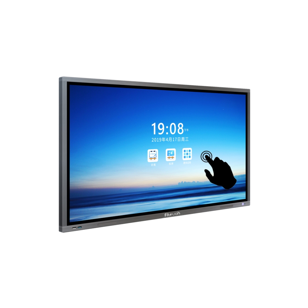 ინტერაქტიული ეკრანი, სმარტ ეკრანი Fitouch TVI75H8A Interactive flat panel Diagonal 75inch Brightness 350cd/㎡ Resolution 3840（H) X 2160(V) RJ45 Android