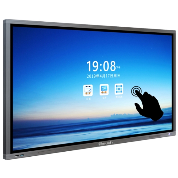 ინტერაქტიული ეკრანი, სმარტ ეკრანი Fitouch TVI65H8A 65 inch Brightness 350cd/㎡ RJ45 Resolution 3840 Lifetime 50000 hours