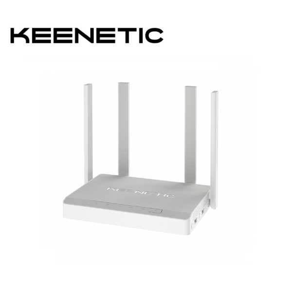 როუტერი KEENETIC Giga KN-1010 Smart WiFi AC1300 128MB 256MB RAM 5dBi 5x1Gbps 4xRJ-45 1xCombo RJ-45/SFP 2.4GHz 400Mbps 5GHz 867Mbit/s USB2.03.0 DECT