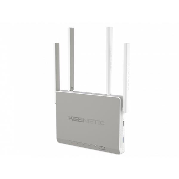 როუტერი KEENETIC Giga KN-1010 Smart WiFi AC1300 128MB 256MB RAM 5dBi 5x1Gbps 4xRJ-45 1xCombo RJ-45/SFP 2.4GHz 400Mbps 5GHz 867Mbit/s USB2.03.0 DECT