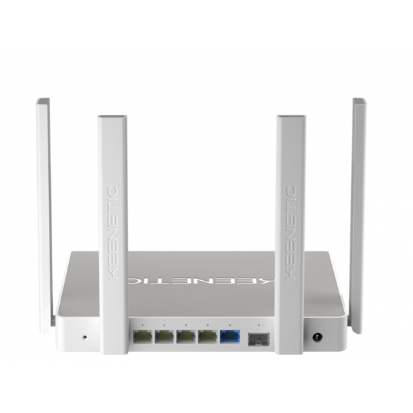 როუტერი KEENETIC Giga KN-1010 Smart WiFi AC1300 128MB 256MB RAM 5dBi 5x1Gbps 4xRJ-45 1xCombo RJ-45/SFP 2.4GHz 400Mbps 5GHz 867Mbit/s USB2.03.0 DECT