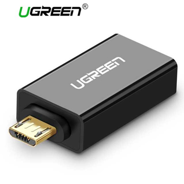 USB ადაპტერი UGREEN US195 (30530) Micro USB to USB 2.0 OTG Adapter (Black)