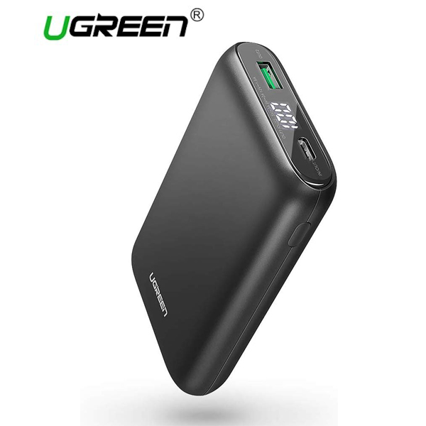 პორტატული დამტენი UGREEN PB137 (70399) 10000mAh PD 18W Power Bank mini mobile power (digital display) black