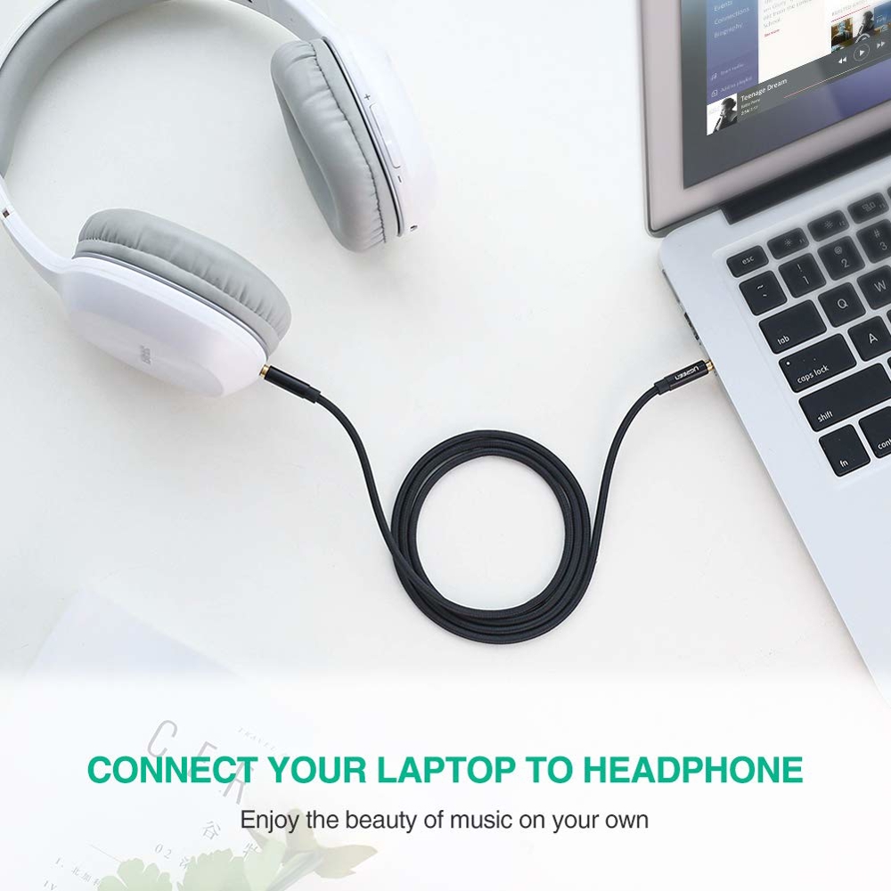 3.5mm Male To 3.5mm Male Cable UGREEN AV112 (50361), 1m, Black