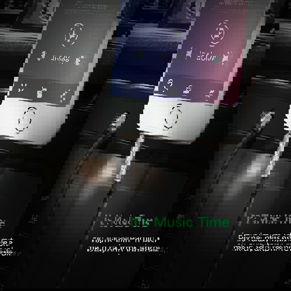 UGREEN AV119 (10734), 3.5mm Male to 3.5mm Male Audio Cable, 1.5m, Silver/Black