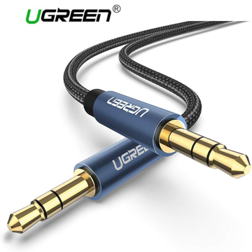 აუდიო კაბელი UGREEN AV112 (10685) 3.5mm male to 3.5mm male cable gold-plated 1M AUX