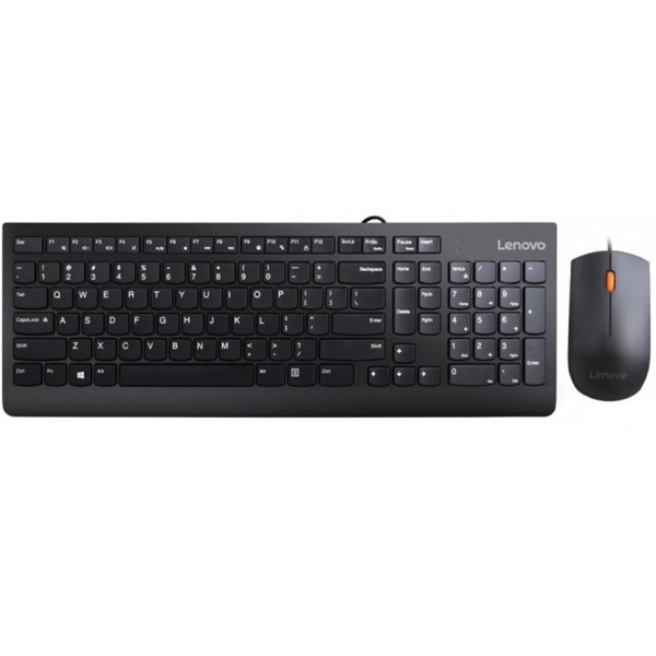 კლავიატურა+მაუსი Lenovo GX30M39635, Wired, USB, Keyboard And Mouse, Black