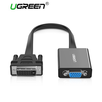 UGREEN MM108 (40259), DVI-D 24+1 to VGA/DVI, 15cm, Black