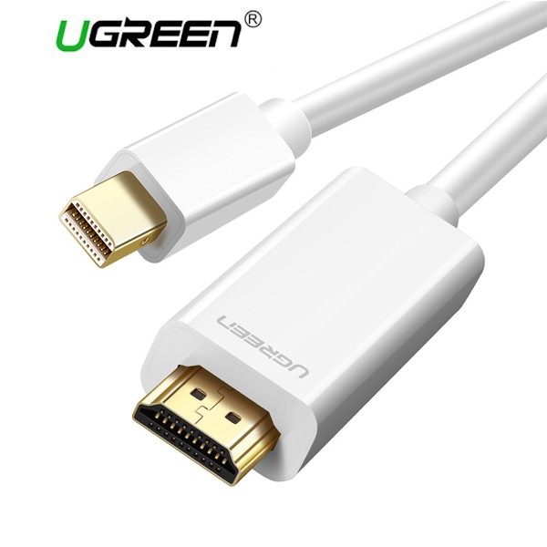 HDMI კაბელი UGREEN MD101 (10404), Mini DP Male to HDMI, 2m, White