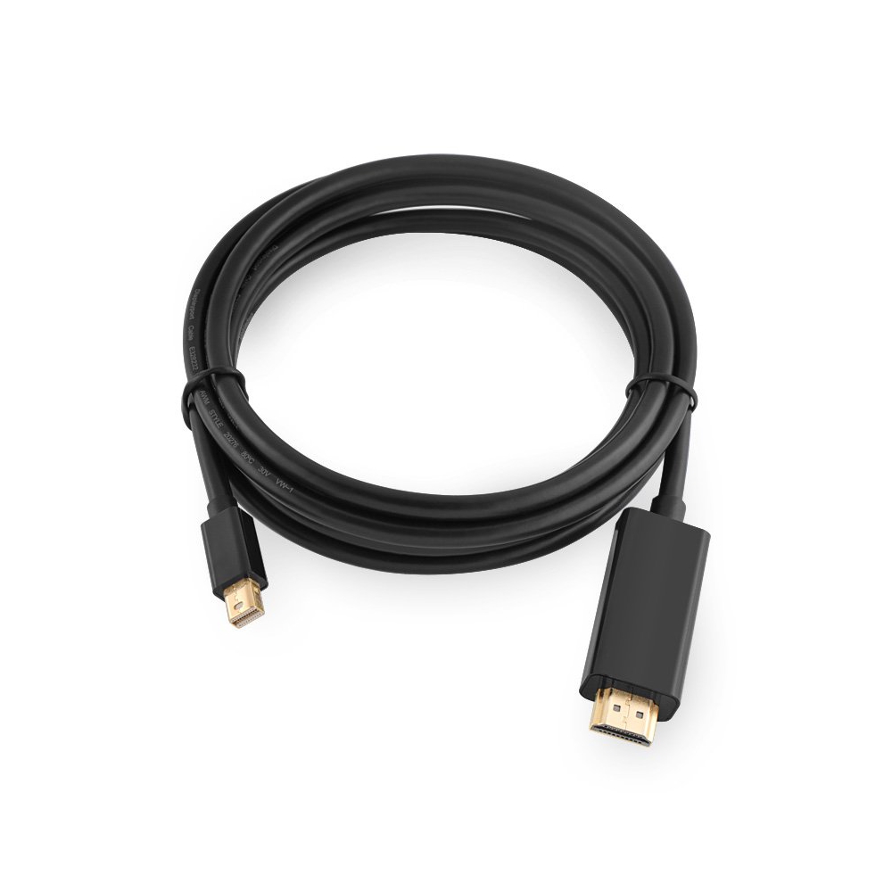 HDM კაბელი UGREEN MD101 (20848), mini DisplayPort to HDMI cable, 1.5m, Black