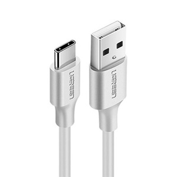 USB კაბელი UGREEN US287 (60121) USB 2.0 to USB-C date cable White 1M