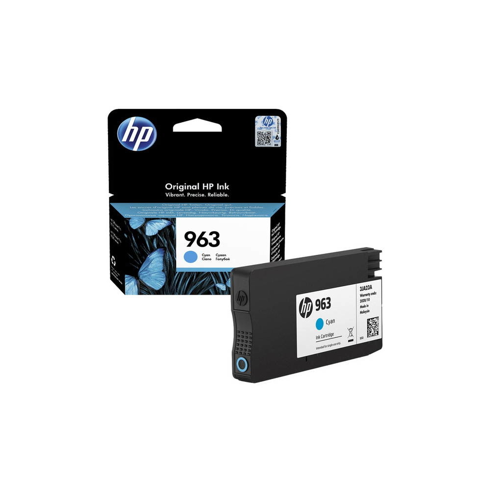 HP 963 Cyan Original Ink Cartridge