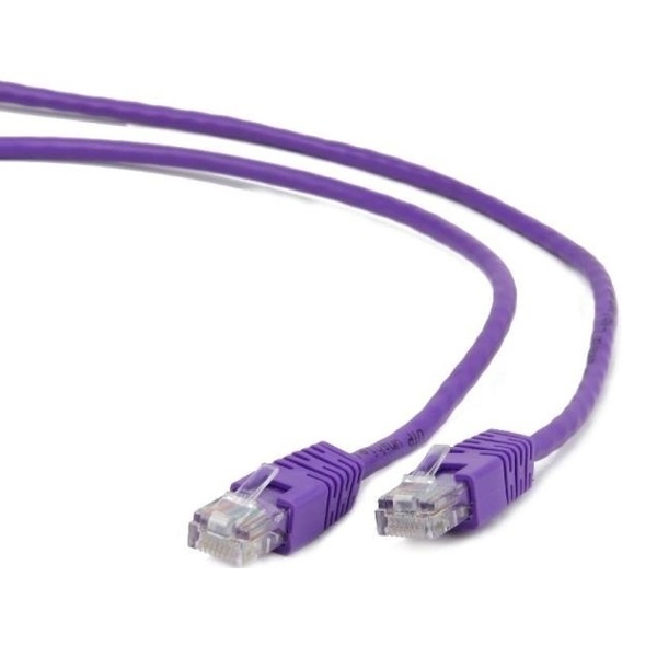 ქსელის კაბელი Gembird PP12-2M/P CAT5e UTP Patch cord, purple 2m Purple