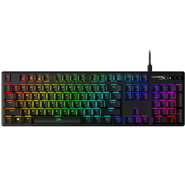 კლავიატურა HyperX HX-KB6RDX-US Alloy Origins, Gaming Keyboard, USB Black