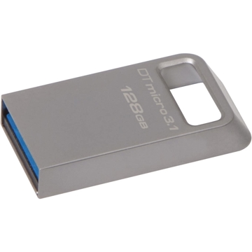 USB ფლეშ მეხსიერება Kingston 128GB USB 3.1 DT Micro Metal