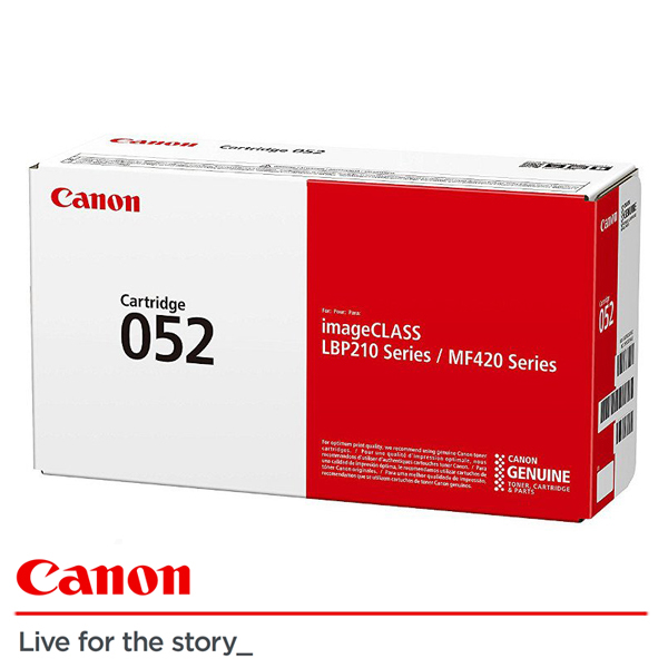 კარტრიჯი CANON Toner Cartridge 052 Black (Canon i-Sensys LBP212dw , Canon i-Sensys LBP214dw ,Canon i-Sensys LBP215x ,Canon i-Sensys MF421dw ,Canon i-Sensys MF426dw, Canon i-Sensys MF428x,Canon i-Sensys MF429x )