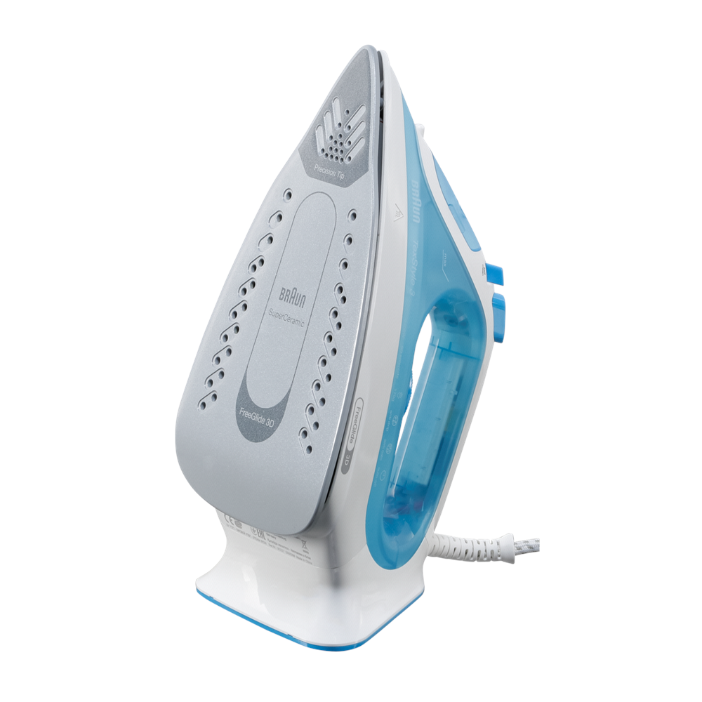ორთქლის უთო Braun SI3053BL, 2350W, 0.27L, Steam Iron, White/Blue