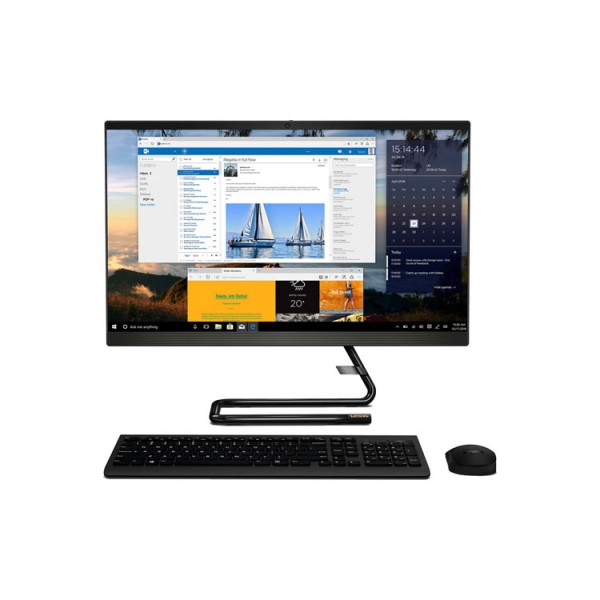 All In One კომპიუტერი: Lenovo IdeaCentre A340-22IGM 21.5" FHD Intel Celeron J4005 4GB 128GB SSD Free DOS Black - F0EA000URK