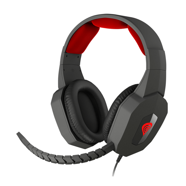 ყურსასმენი Genesis ARGON 400, Mini Jack, Gaming Headset, Black/Red