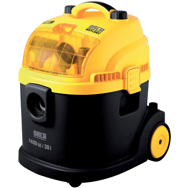 მტვერსასრუტი Sencor SVC 3001  Wet / Dry, high Efficiency ECO Motor, 30 L,1400 W Black / Yellow