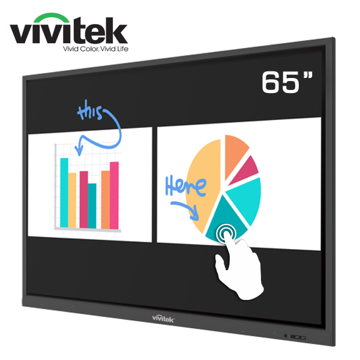 ინტერაქტიული ეკრანი, სმარტ ეკრანი Vivitek NovoTouch EK650i, 65”, 4K UHD, Android 7.0, Smart Board, Black